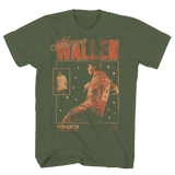 MORGAN WALLEN 1993 BASEBALL CARD MILITARY GREEN T-SHIRT/S
