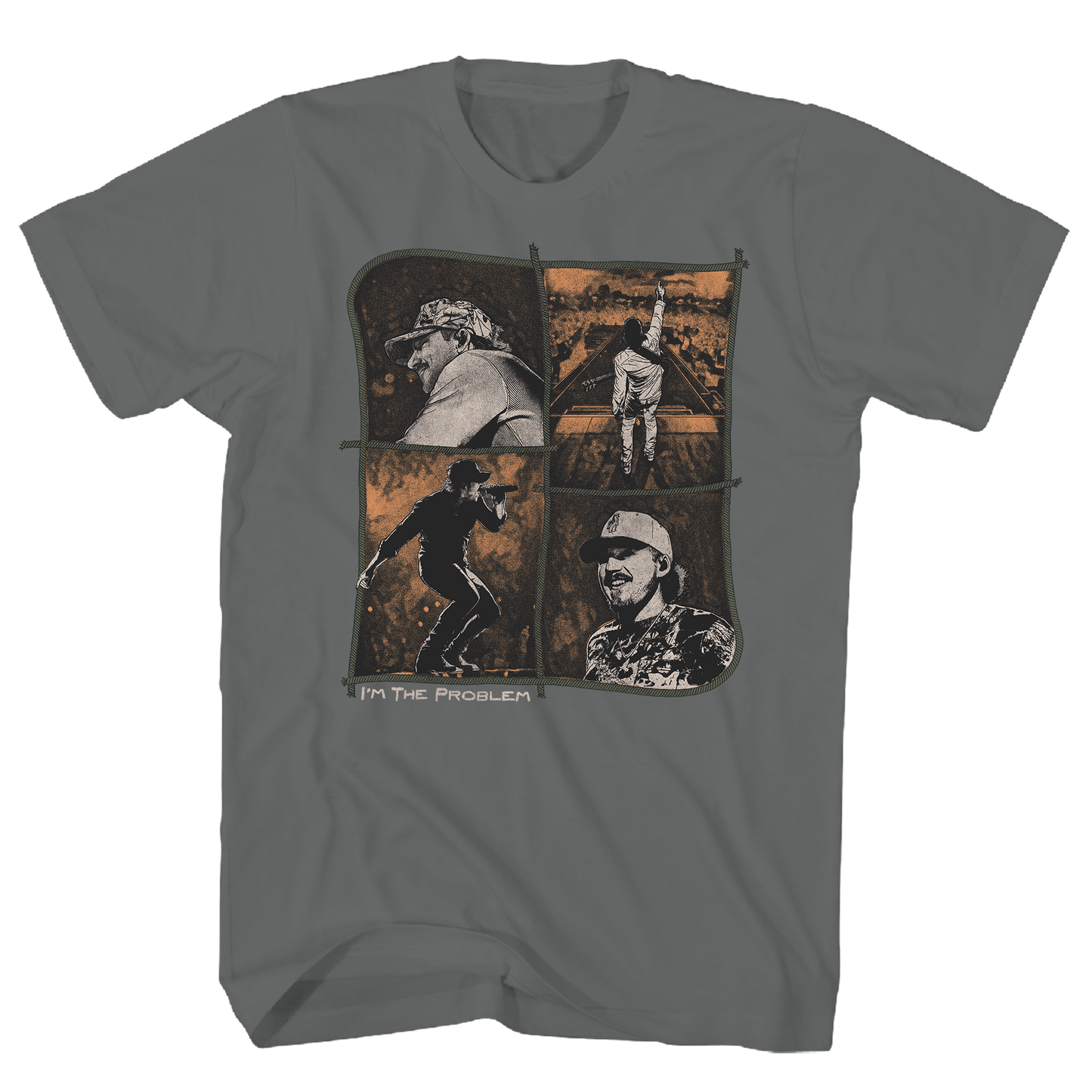 MORGAN WALLEN I'M THE PROBLEM CHARCOAL T-SHIRT/S
