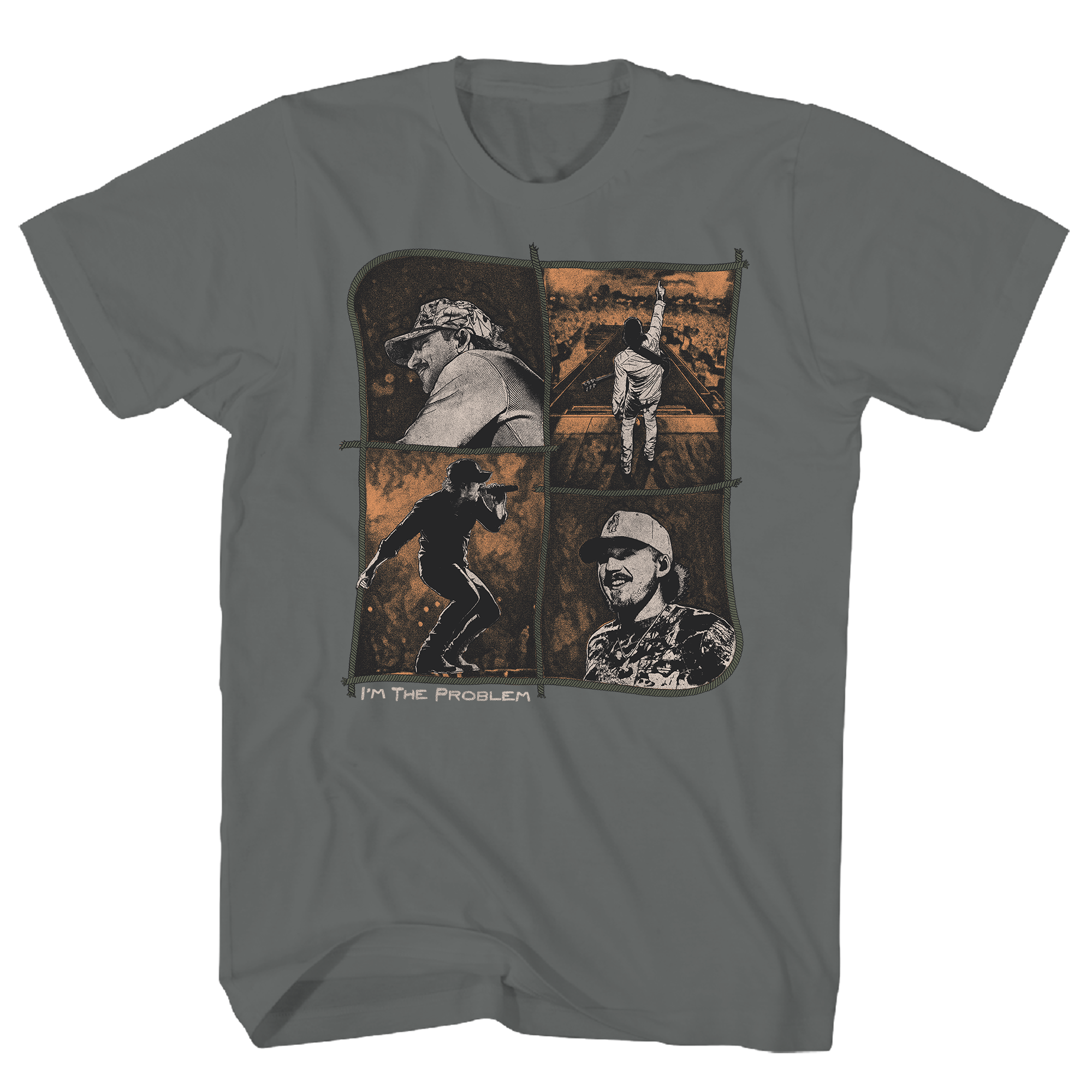 MORGAN WALLEN I'M THE PROBLEM CHARCOAL T-SHIRT/S