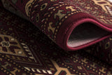 5' X 8' Red and Ivory Floral Medallion Power Loom Area Rug - Homeroots - Flyclothing LLC