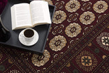 5' X 8' Red and Ivory Floral Medallion Power Loom Area Rug - Homeroots - Flyclothing LLC