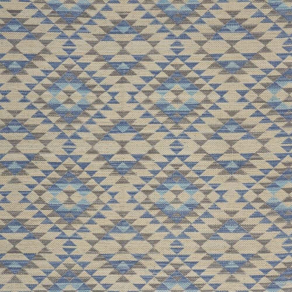 3' x 5' Blue Decorative Lattice Area Rug - Homeroots - Flyclothing LLC