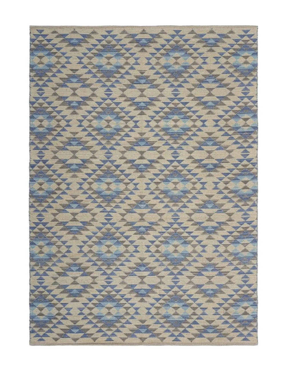 3' x 5' Blue Decorative Lattice Area Rug - Homeroots