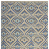 5' X 7' Blue Decorative Lattice Area Rug - Homeroots - Flyclothing LLC