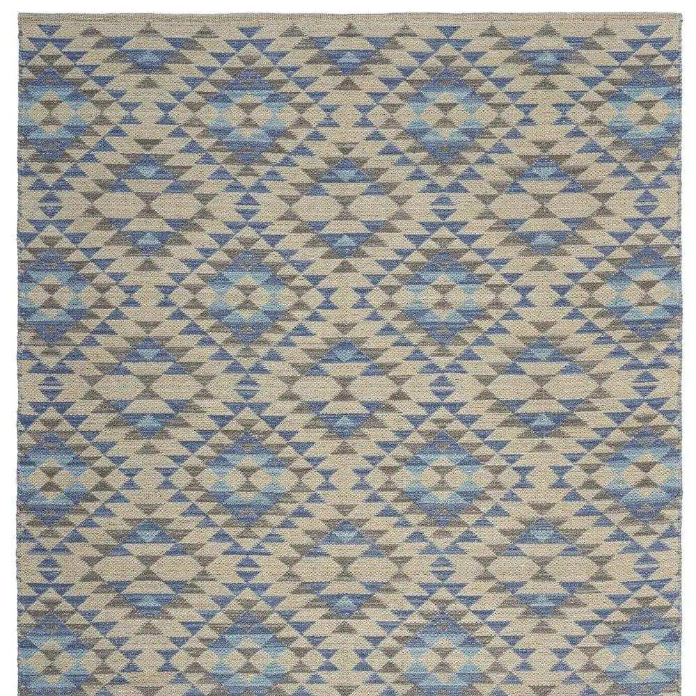 3' x 4' Blue Decorative Lattice Area Rug - Homeroots - Flyclothing LLC