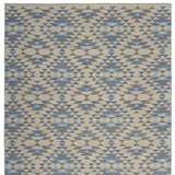 3' x 4' Blue Decorative Lattice Area Rug - Homeroots