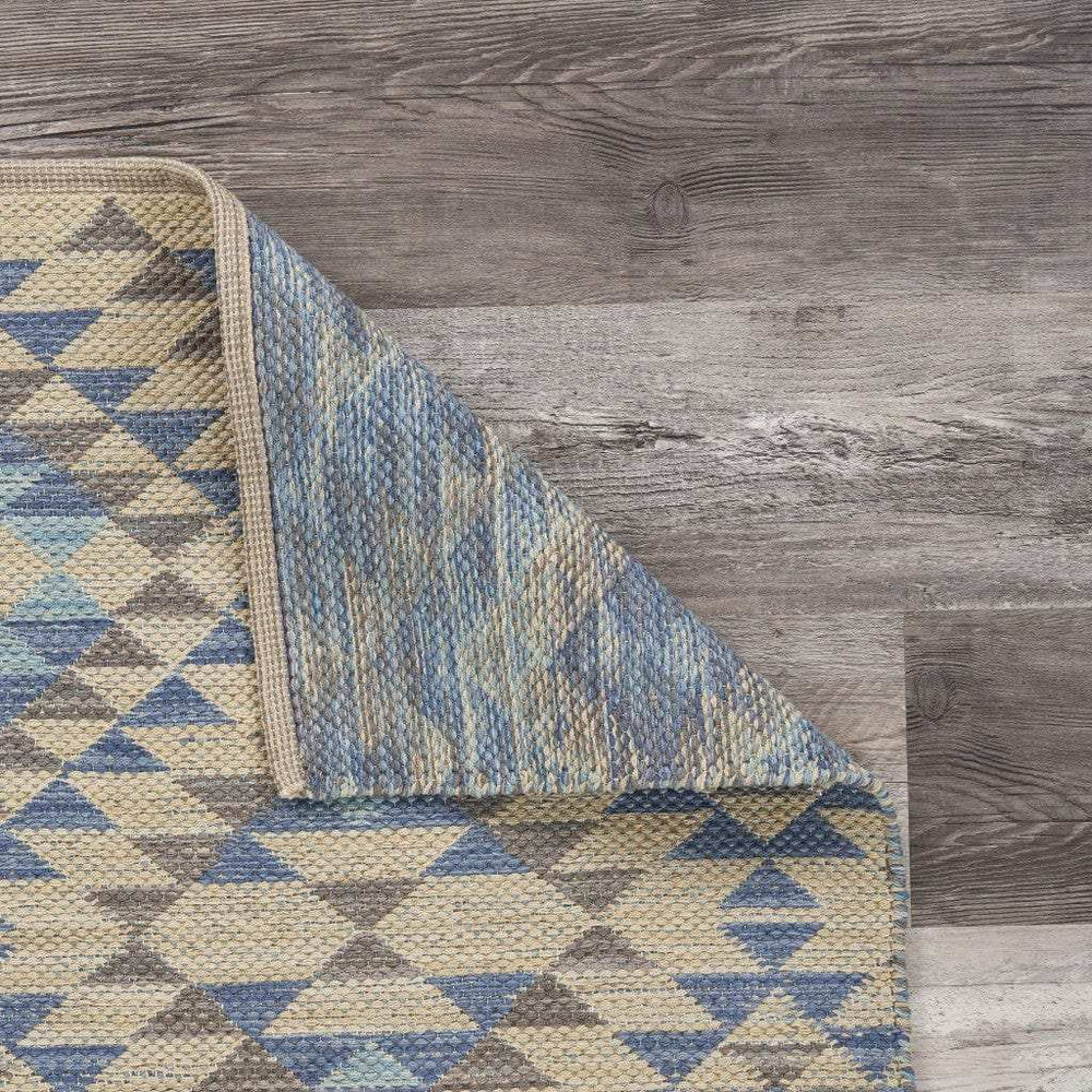 3' x 4' Blue Decorative Lattice Area Rug - Homeroots - Flyclothing LLC