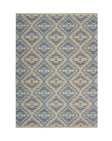 3' x 4' Blue Decorative Lattice Area Rug - Homeroots