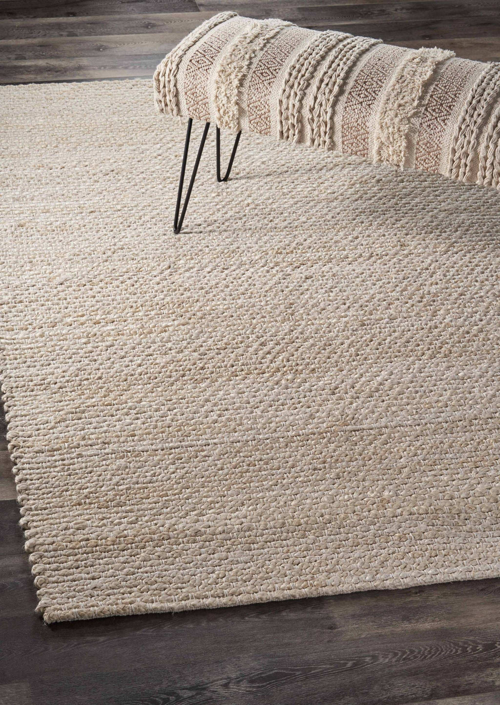 8' X 10' Natural Bleached Contemporary Area Rug - Homeroots - Flyclothing LLC