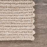 9' X 12' Natural Bleached Contemporary Area Rug - Homeroots