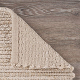 9' X 12' Natural Bleached Contemporary Area Rug - Homeroots - Flyclothing LLC