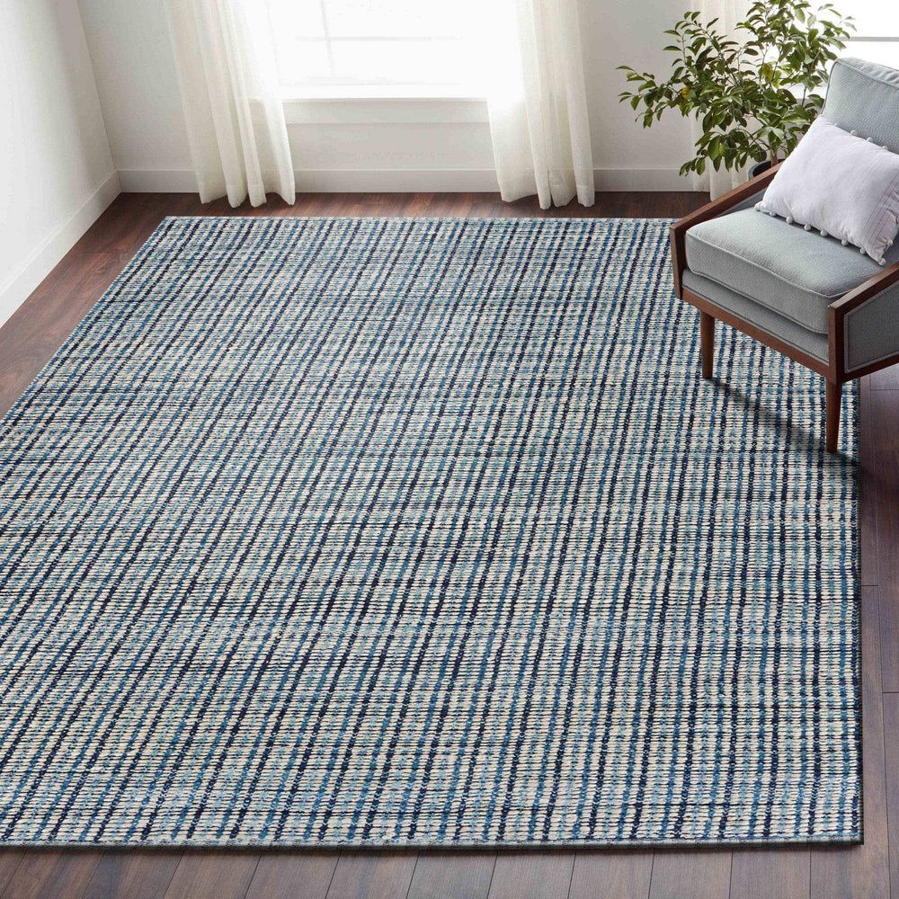 5' X 8' Classic Blue Jute Area Rug - Homeroots - Flyclothing LLC