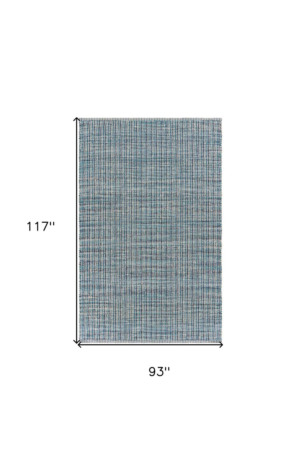 8' X 10' Blue Hand Loomed Area Rug - Homeroots - Flyclothing LLC