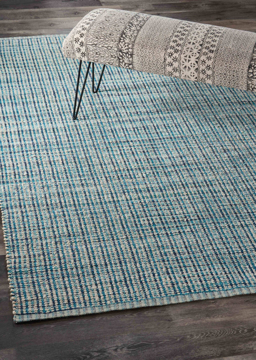 8' X 10' Blue Hand Loomed Area Rug - Homeroots - Flyclothing LLC