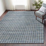 8' X 10' Blue Hand Loomed Area Rug - Homeroots - Flyclothing LLC
