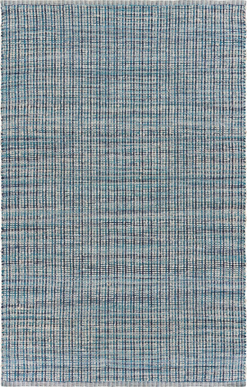 9' X 12' Blue Hand Loomed Area Rug - Homeroots