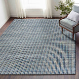9' X 12' Blue Hand Loomed Area Rug - Homeroots - Flyclothing LLC