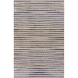 8' X 10' Brown and Gray Striped Area Rug - Homeroots