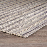 8' X 10' Brown and Gray Striped Area Rug - Homeroots - Flyclothing LLC