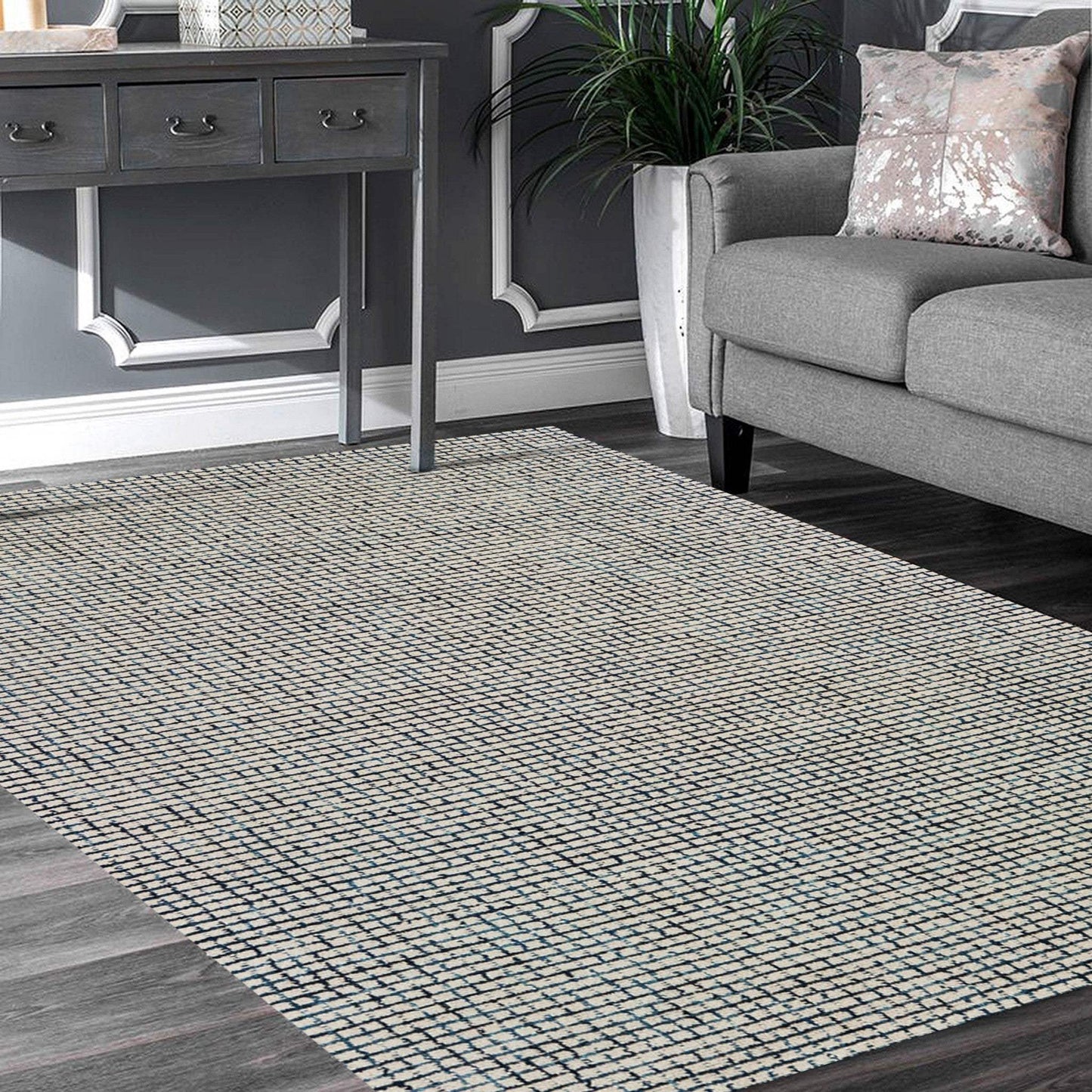 9' X 12' Ivory Wool Hand Loomed Area Rug - Homeroots - Flyclothing LLC