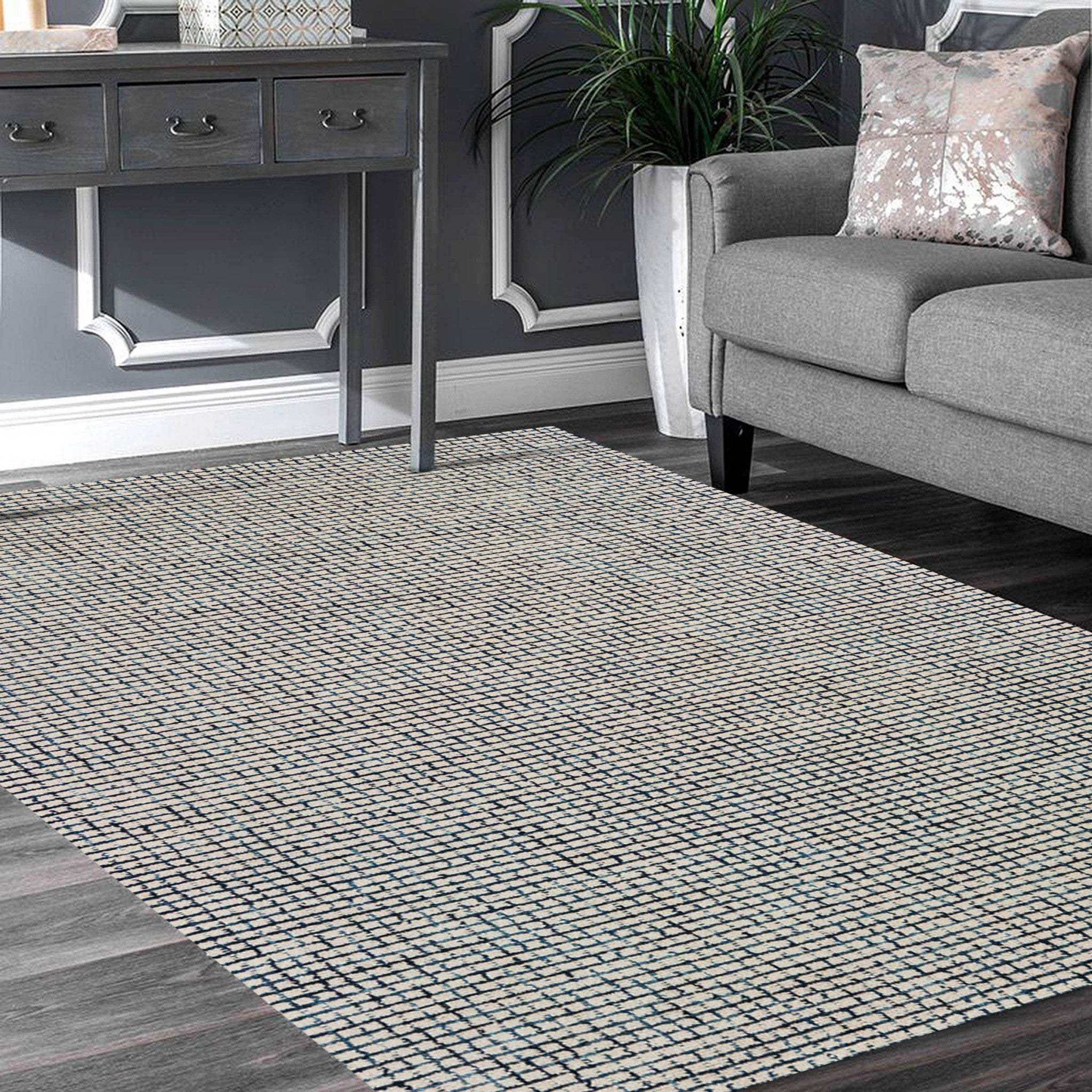 9' X 12' Ivory Wool Hand Loomed Area Rug - Homeroots - Flyclothing LLC