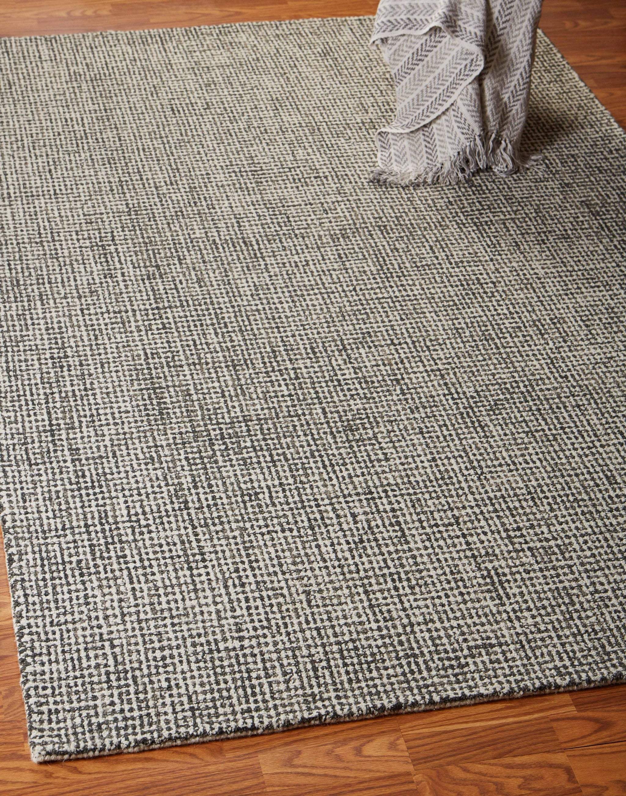 8' X 10' Gray Wool Handmade Area Rug - Homeroots - Flyclothing LLC