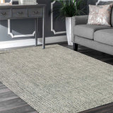 9' X 12' Gray Interwoven Maze Area Rug - Homeroots - Flyclothing LLC