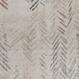 8' X 10' Blue and Red Area Rug - Homeroots