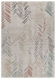 8' X 10' Blue and Red Area Rug - Homeroots