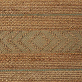 8' X 10' Seafoam and Tan Bohemian Striped Area Rug - Homeroots - Flyclothing LLC