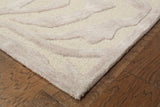 5’ x 8' Taupe Zebra Pattern Area Rug - Homeroots