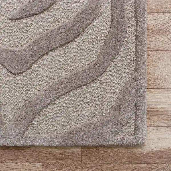 8’ x 10' Taupe Zebra Pattern Area Rug - Homeroots - Flyclothing LLC