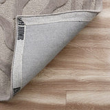 8’ x 10' Taupe Zebra Pattern Area Rug - Homeroots