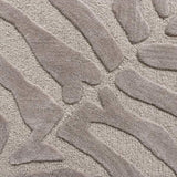 8’ Round Taupe Zebra Pattern Area Rug - Homeroots - Flyclothing LLC