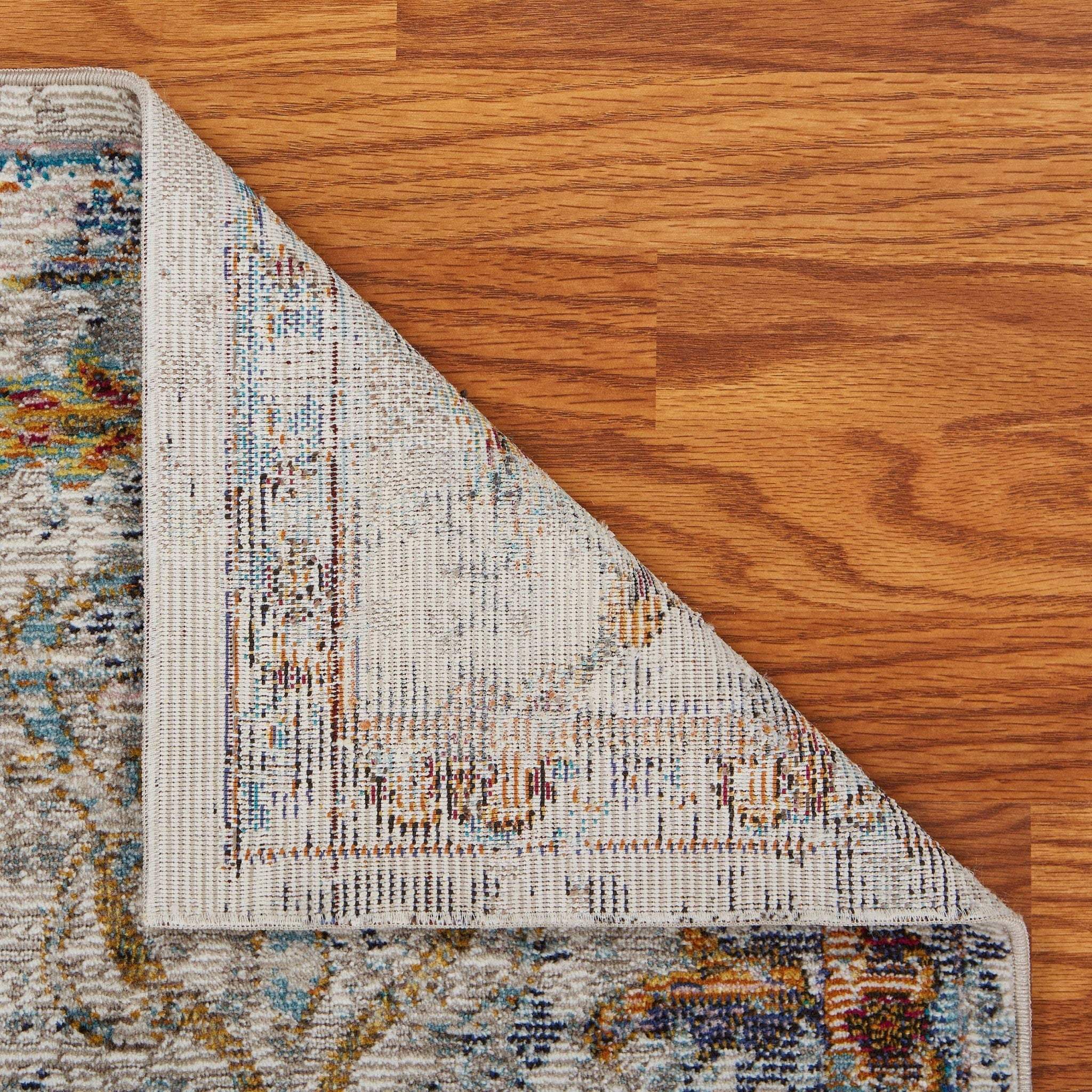 2' X 9' Beige Abstract Garden Runner Rug - Homeroots - Flyclothing LLC