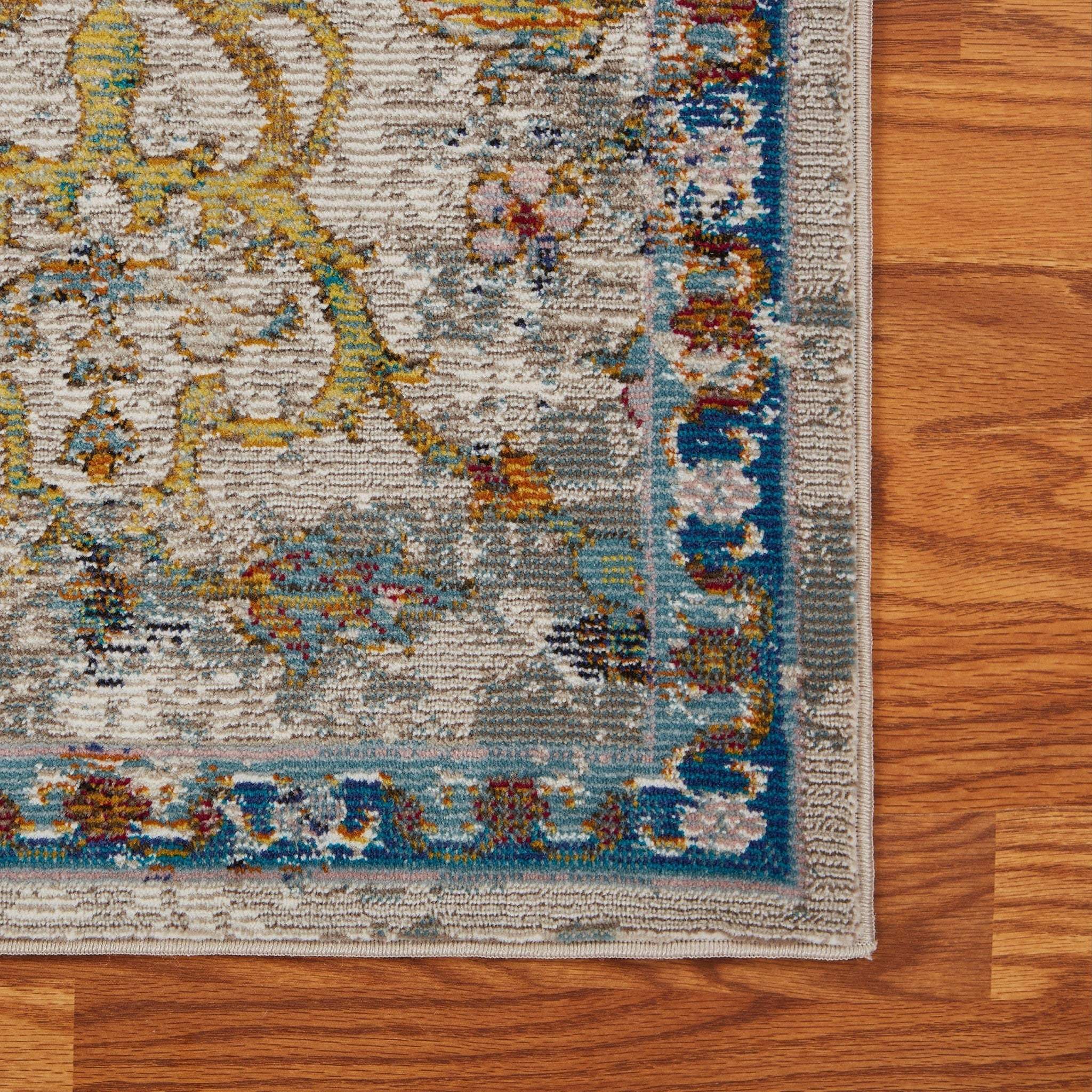 2' X 9' Beige Abstract Garden Runner Rug - Homeroots - Flyclothing LLC
