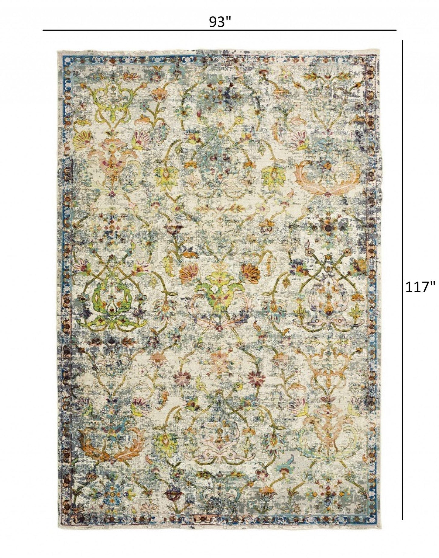 8' X 10' Beige and Ivory Area Rug - Homeroots - Flyclothing LLC