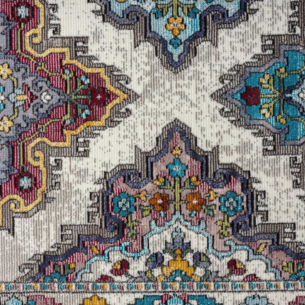 5' X 8' Blue Traditional Floral Motifs Area Rug - Homeroots - Flyclothing LLC
