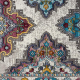 8' X 10' Blue Traditional Floral Motifs Area Rug - Homeroots - Flyclothing LLC