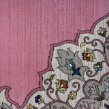 5' X 8' Pink Traditional Medallion Area Rug - Homeroots