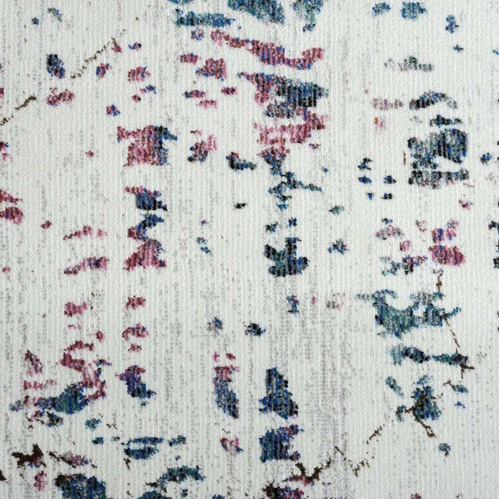 5' X 8' White Abstract Marble Area Rug - Homeroots - Flyclothing LLC