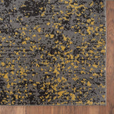 8' X 10' Gray and Yellow Abstract Sprinkle Area Rug - Homeroots - Flyclothing LLC