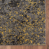 8' X 10' Gray and Yellow Abstract Sprinkle Area Rug - Homeroots - Flyclothing LLC