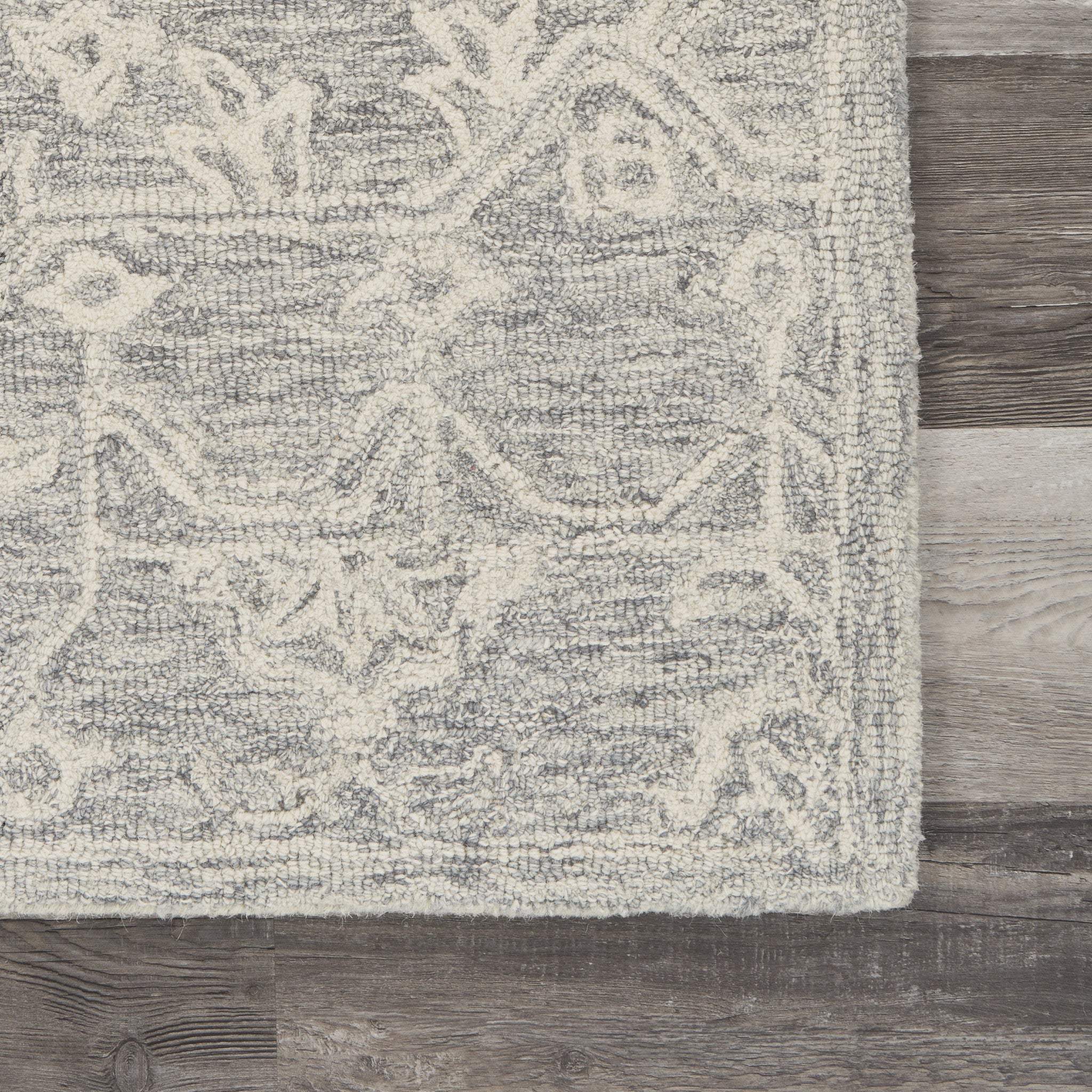 3' x 5' Gray Floral Finesse Area Rug - Homeroots - Flyclothing LLC