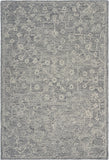 5' X 7' Gray Floral Finesse Area Rug