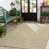 9' X 12' Light Green Floral Paradise Area Rug - Homeroots