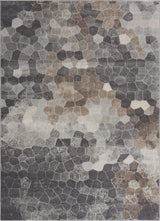 4' X 6' Beige Cobblestone Pattern Area Rug - Homeroots - Flyclothing LLC