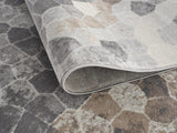 4' X 6' Beige Cobblestone Pattern Area Rug - Homeroots