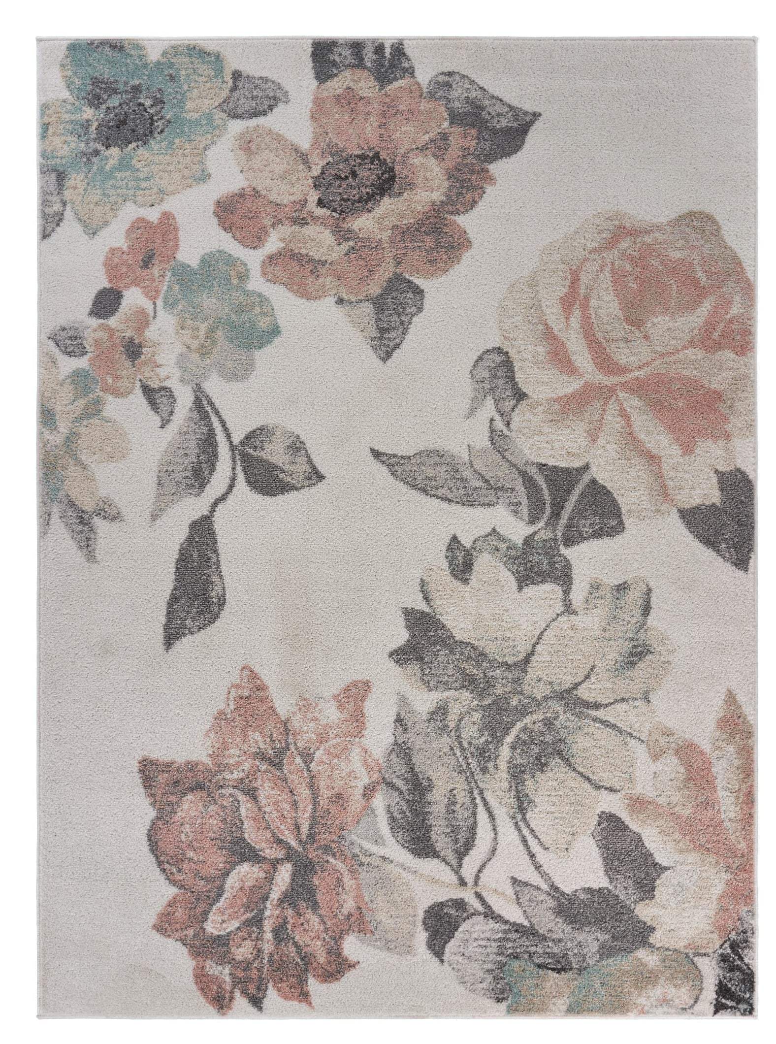 8' X 10' Pink and Ivory Area Rug - Homeroots - Flyclothing LLC
