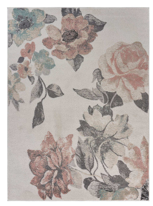 8' X 10' Pink and Ivory Area Rug - Homeroots - Flyclothing LLC